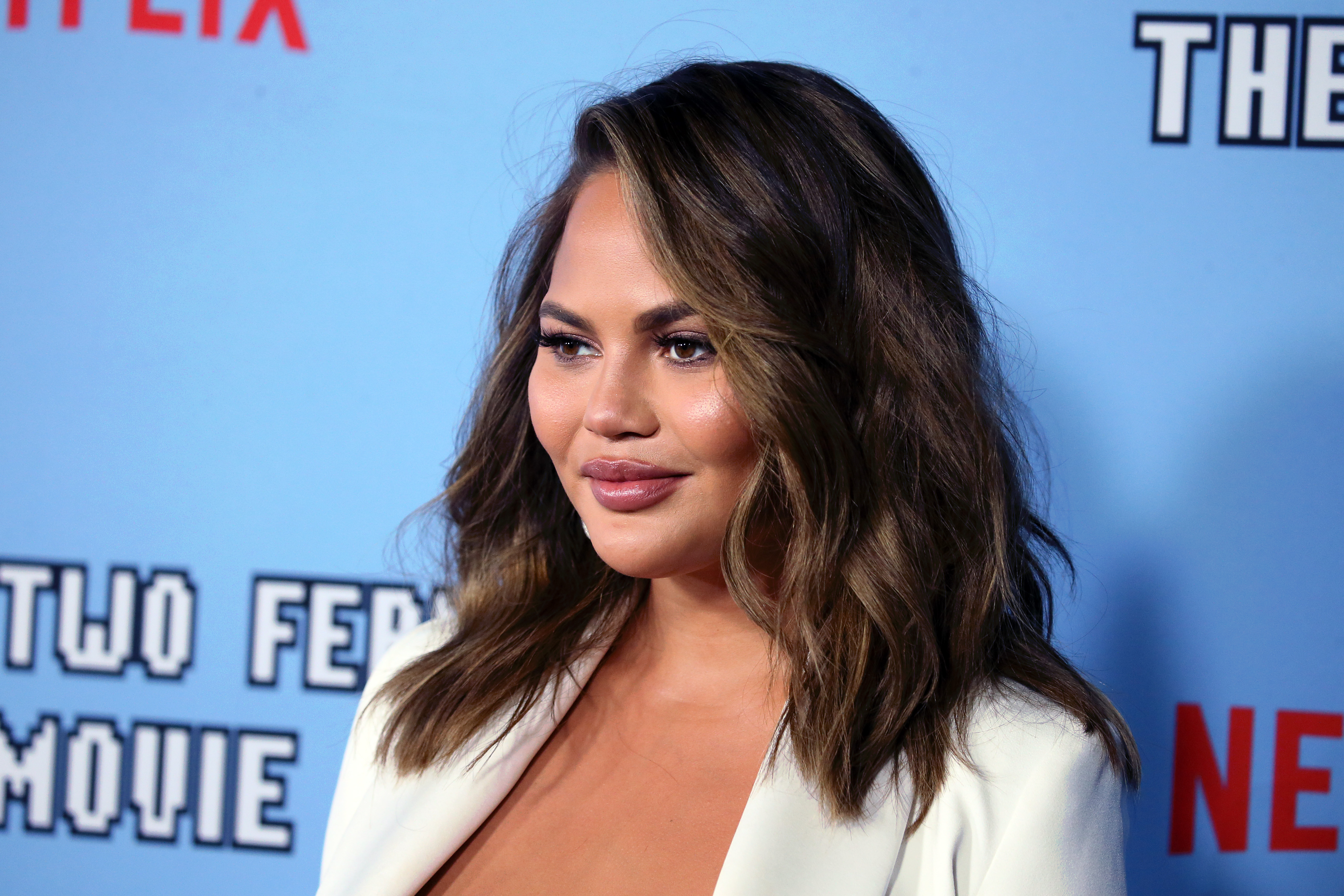 Chrissy Teigen attends the LA premiere of Netflix's "Between Two Ferns: The Movie" at ArcLight Hollywood on September 16, 2019. (David Livingston/Getty Images)