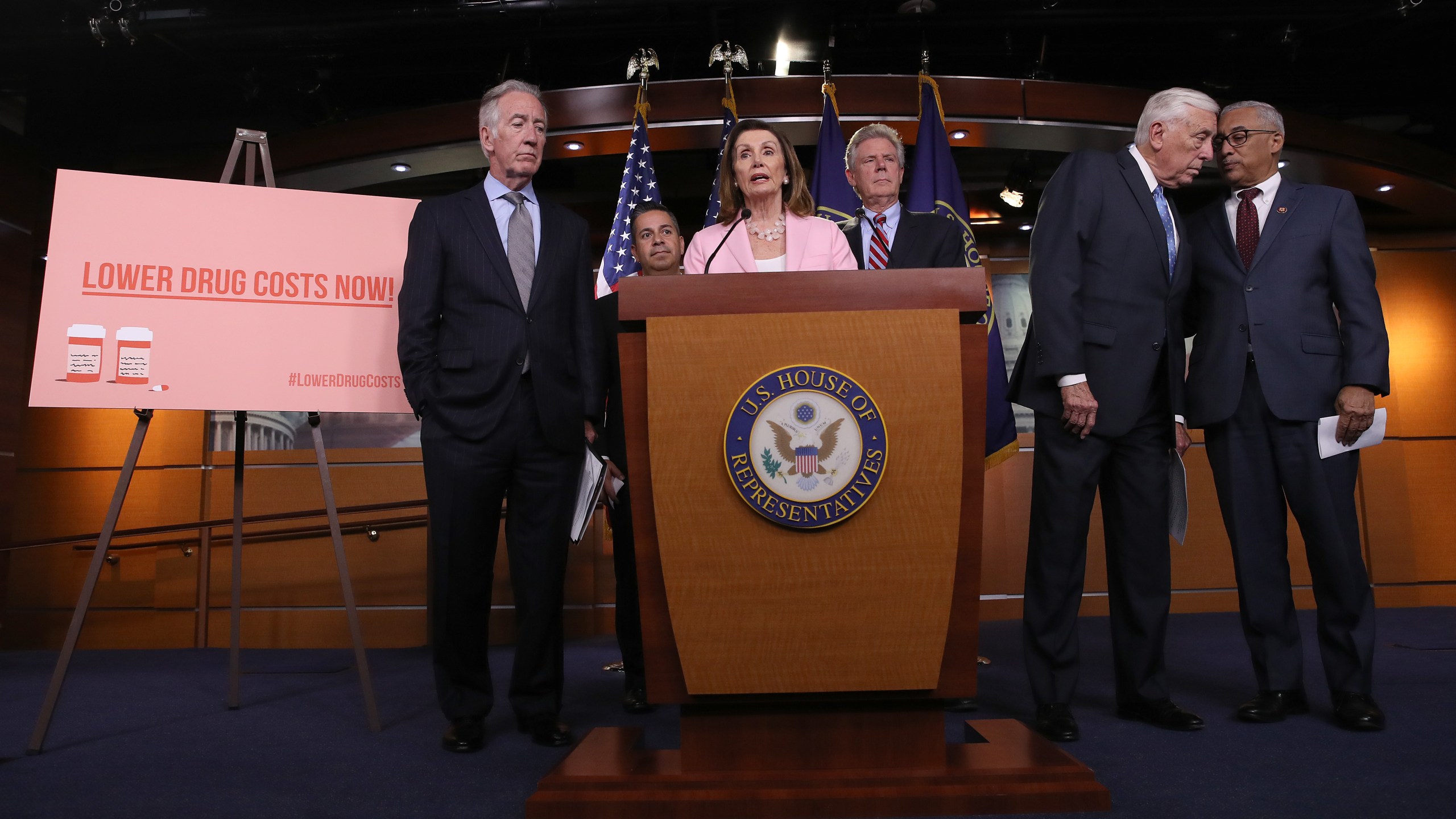 Speaker of the House Nancy Pelosi answers questions during a press conference at the U.S. Capitol on Sept.19, 2019. (Credit: Win McNamee/Getty Images)