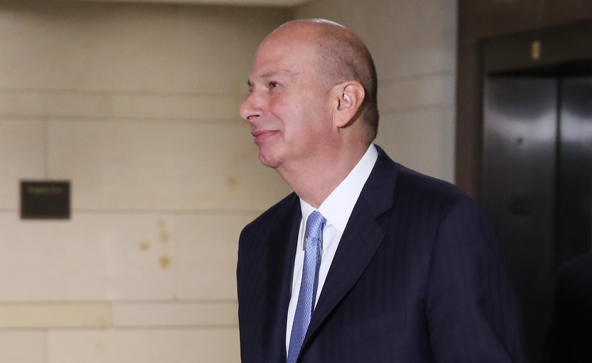 U.S. Ambassador to the European Union Gordon Sondland arrives for a closed session before the House Intelligence, Foreign Affairs and Oversight committees Oct. 28, 2019, at the U.S. Capitol. (Credit: Mark Wilson/Getty Images)