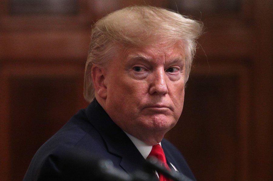 President Donald Trump is seen during a news conference at the White House on Nov. 13, 2019, in Washington, DC. (Credit: Alex Wong/Getty Images)