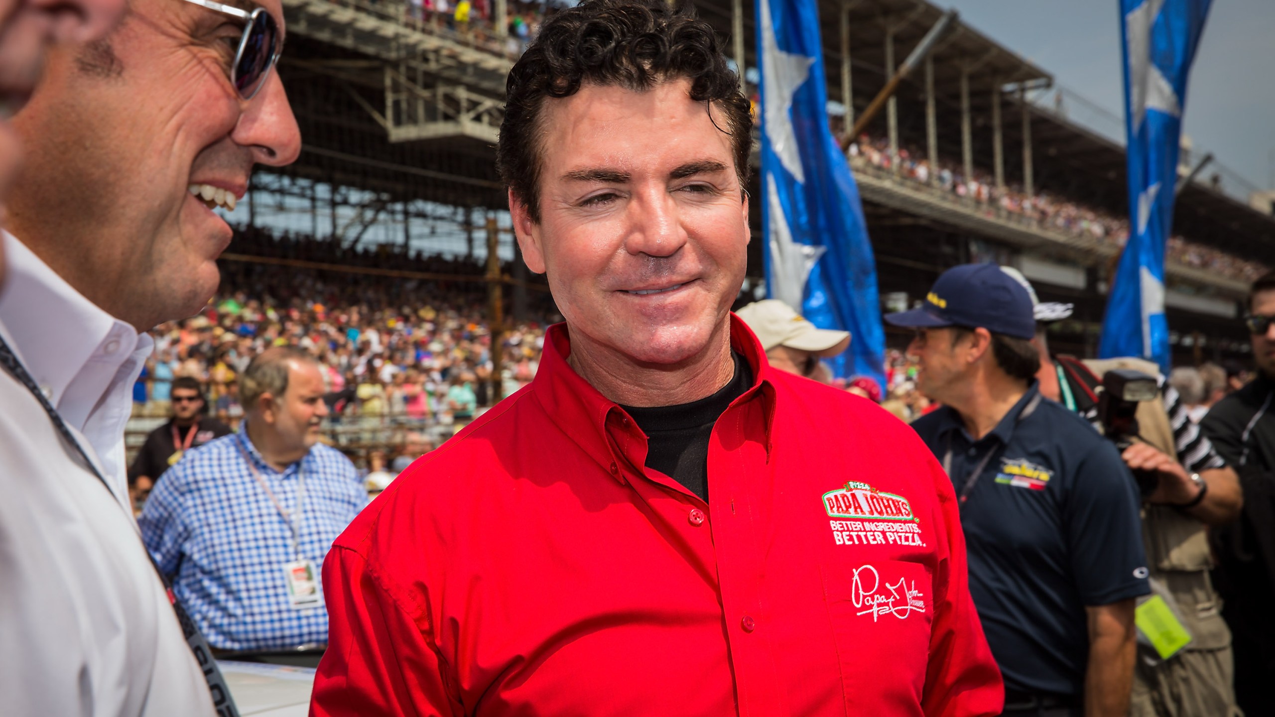 Papa John's founder and CEO John Schnatter attends the Indy 500 in Indianapolis on May 23, 2015. (Credit: Michael Hickey / Getty Images)