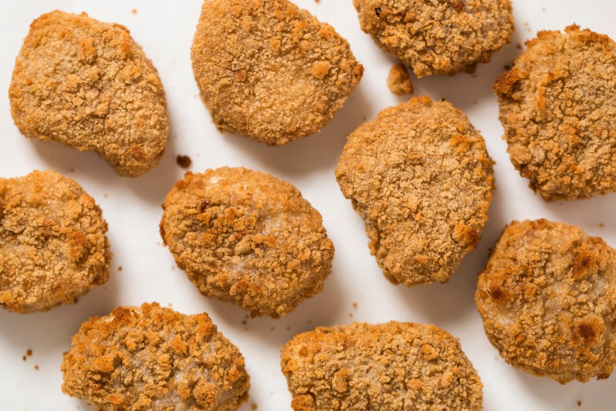 A photo illustration shows chicken nuggets on Feb. 16, 2018, in London, England. (Credit: Dan Kitwood / Getty Images)