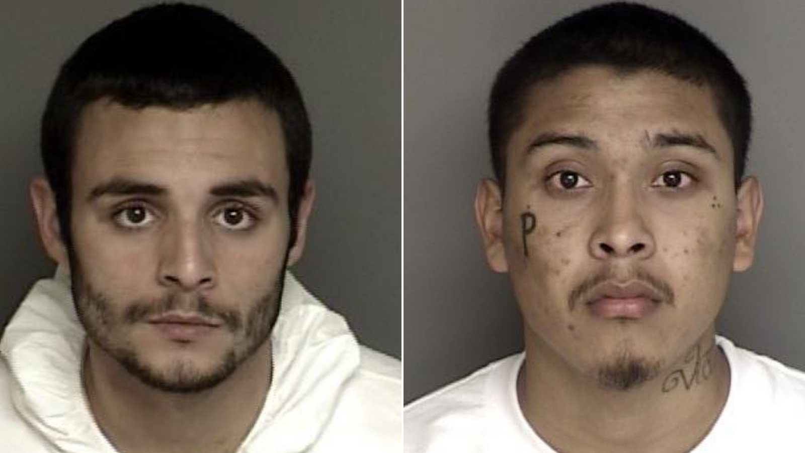 Santos Fonseca, left, and Jonathan Salazar are seen in undated booking photos released by the Monterey County Sheriff's Office.