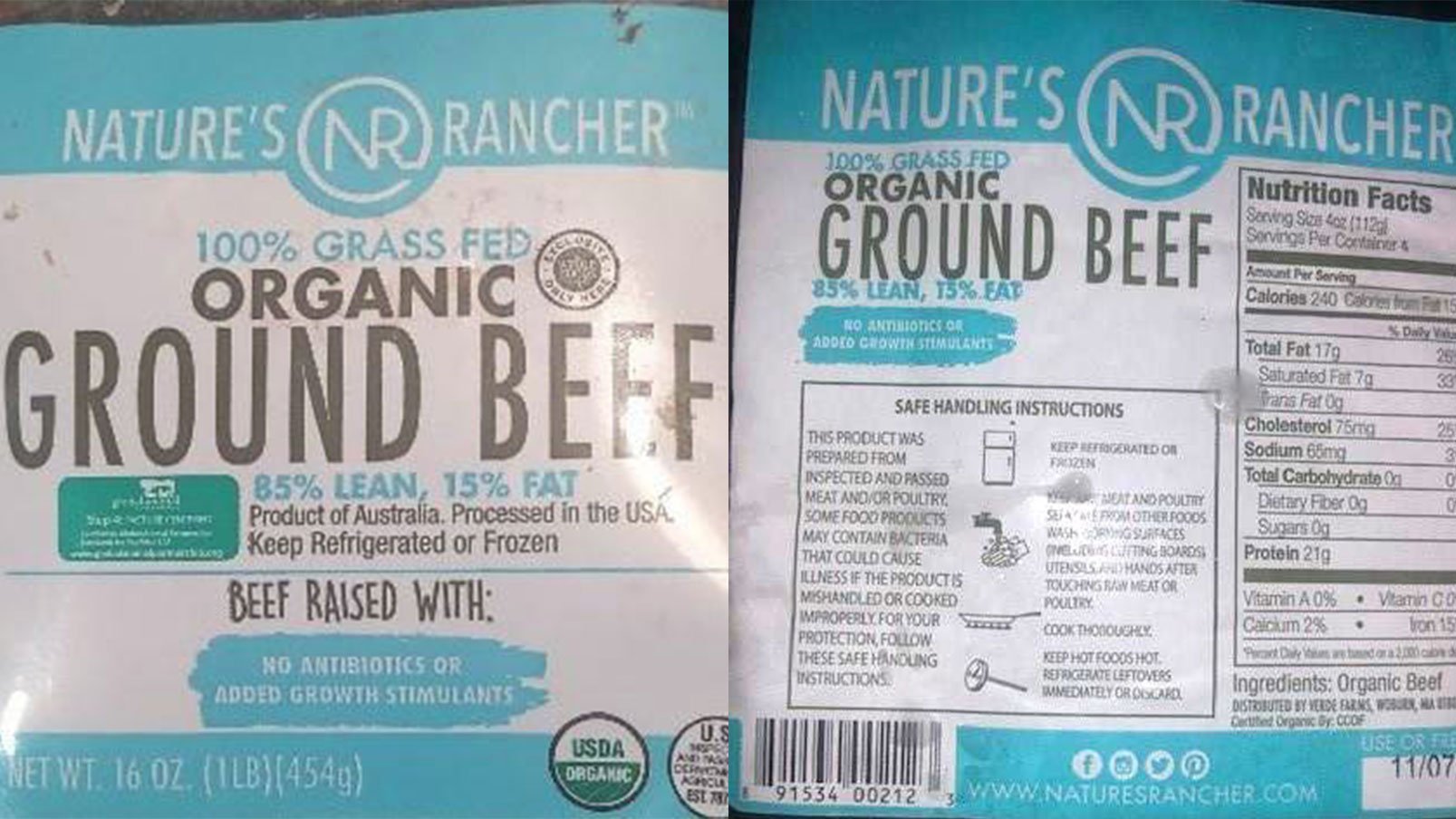 More than 130,000 pounds of ground beef recalled for possible plastic contamination. (Credit: USDA)