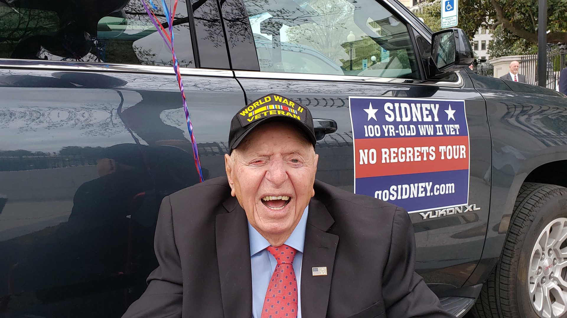 Sidney Walton is giving people across the country the chance to meet one of the last living World War II veterans. (Credit: Paul Walton/ No Regrets Tour)