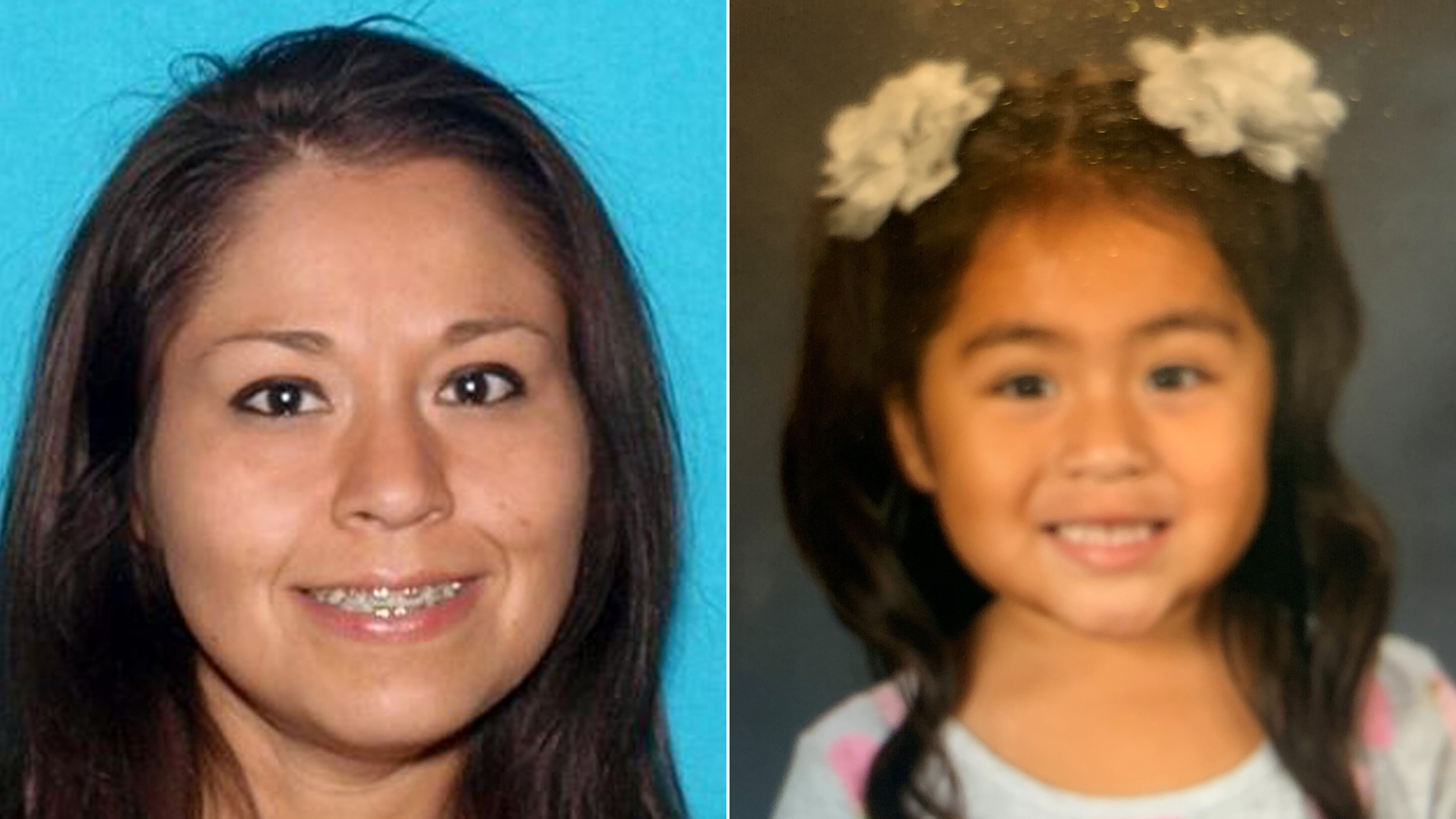 Christina Lujan, 39, left and Josephine Lujan, 3, pictured in an Amber Alert issued by the California Highway Patrol on Dec. 27, 2019.