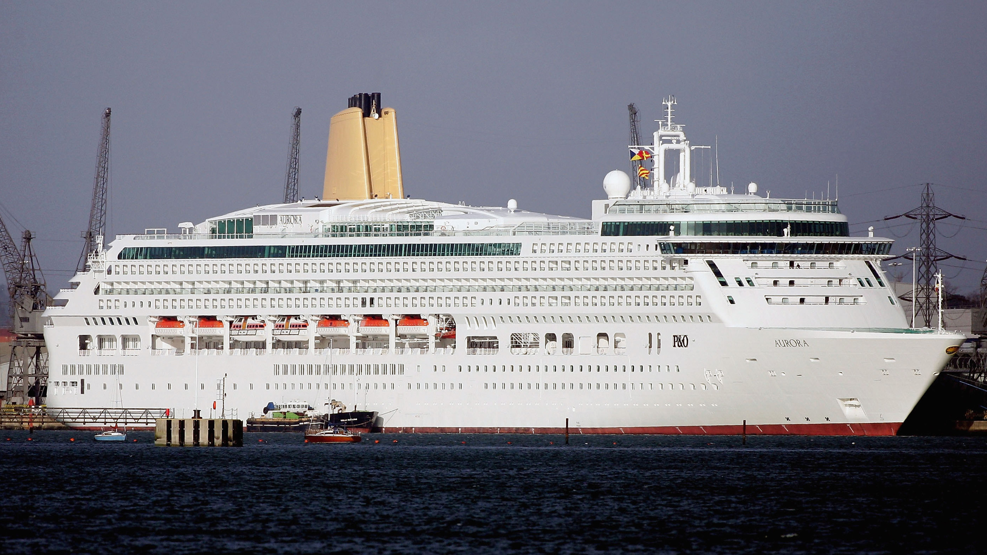 A cruise ship is seen docked in Southampton, England, in this file photo from Jan. 21, 2006. (Credit: Graeme Robertson/Getty Images)