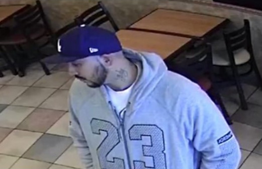 Man seen in Palmdale Subway on Oct. 20, 2019. (Credit: Los Angeles County Sheriff's Department)