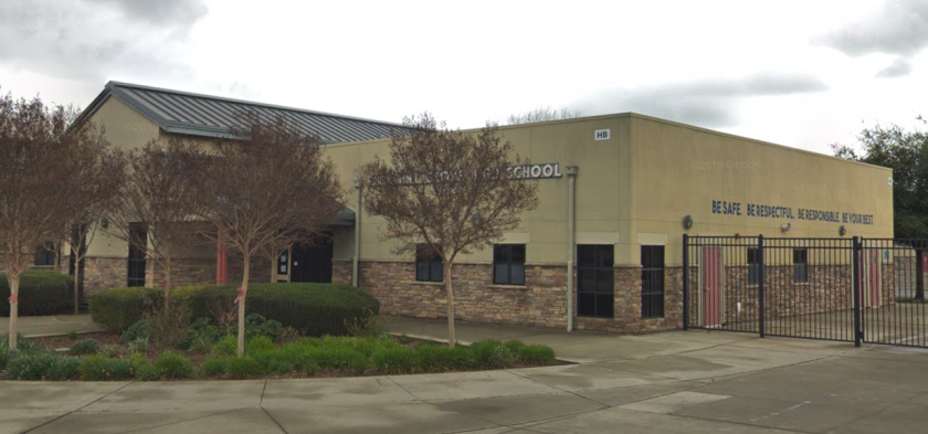 Pleasant Grove High School in Elk View is seen in a Street View image from Google Maps.