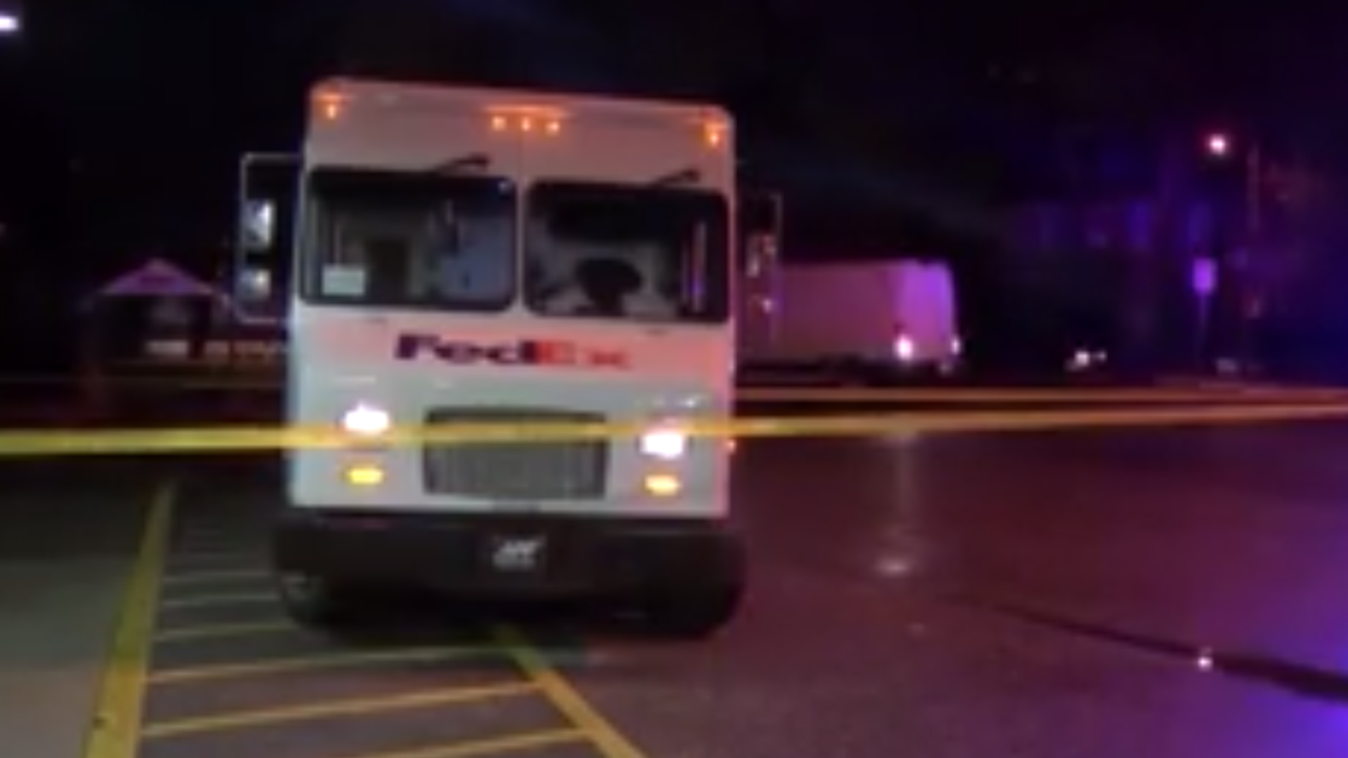 A FedEx driver fatally shot an armed would-be robber in Philadelphia on Dec. 17, 2019. (Credit: KYW via CNN)