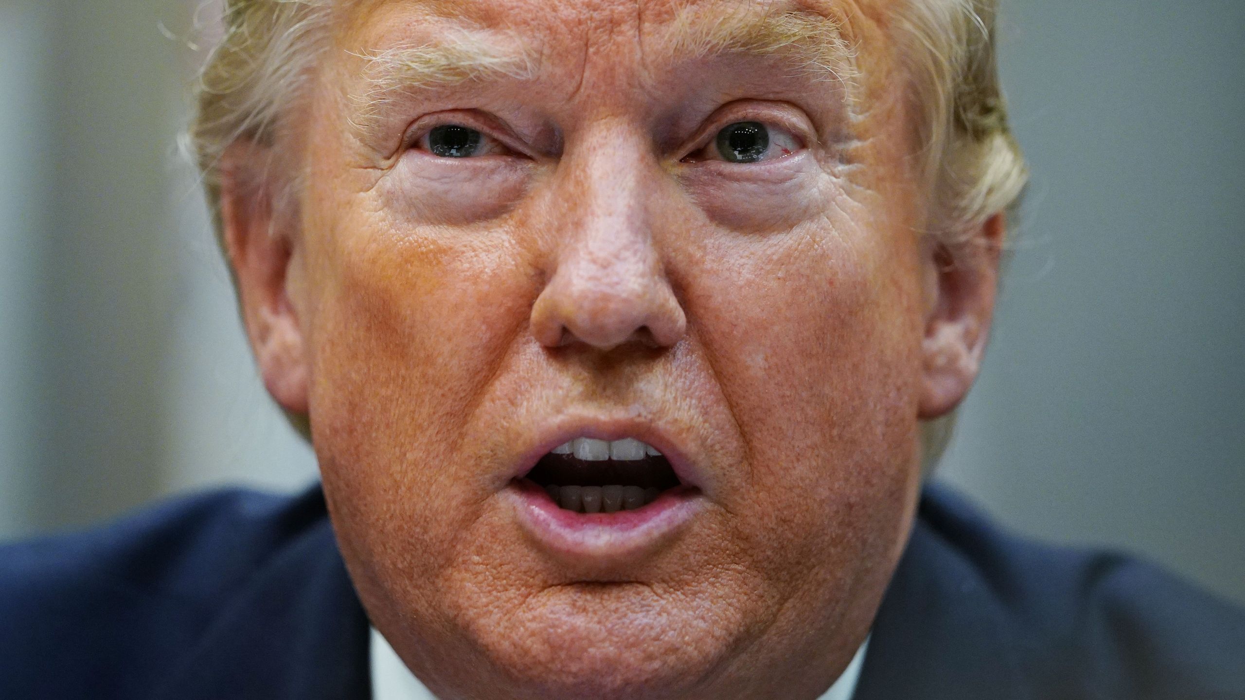 U.S. President Donald Trump speaks during a round table discussion on business and red tape reduction in the Roosevelt Room of the White House in Washington, D.C. on Dec. 6, 2019. (Credit: MANDEL NGAN/AFP via Getty Images)