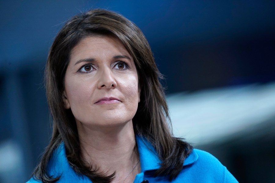 Former UN Ambassador Nikki Haley visits "Fox & Friends" at Fox News Channel Studios on Nov. 12, 2019 in New York City. (Credit: John Lamparski/Getty Images)