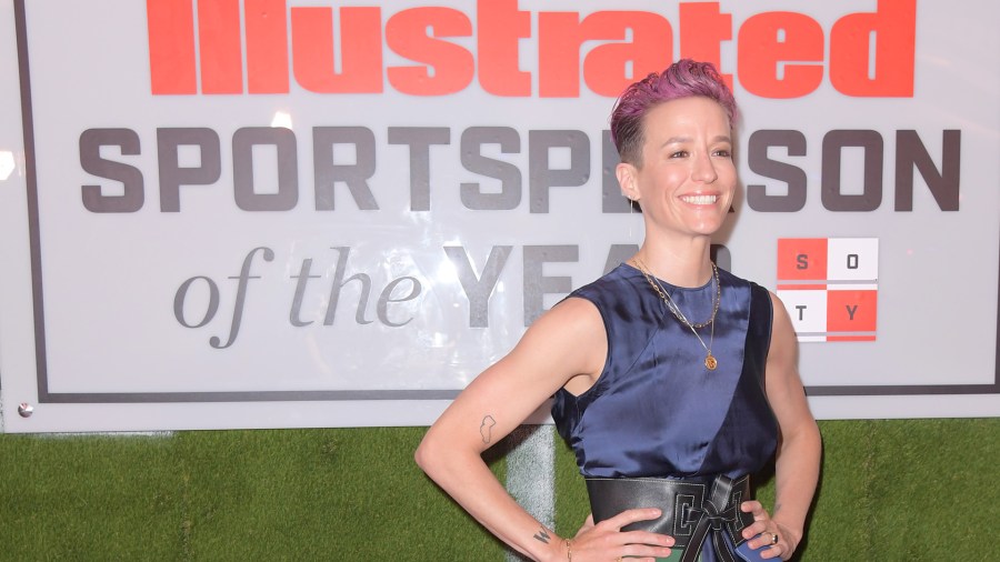 Professional Soccer Player Megan Rapinoe attends the 2019 Sports Illustrated Sportsperson Of The Year at The Ziegfeld Ballroom in New York City on Dec. 9, 2019 (Credit: Michael Loccisano/Getty Images)