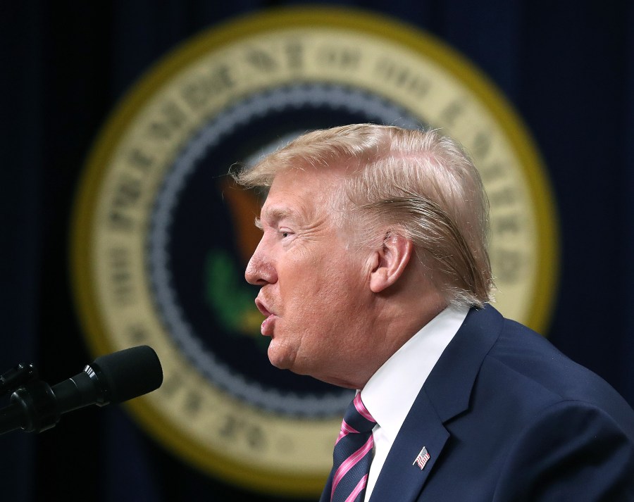 President Donald Trump delivers remarks during a the White House Summit on Dec. 12, 2019, in Washington, DC.(Credit: Mark Wilson/Getty Images)