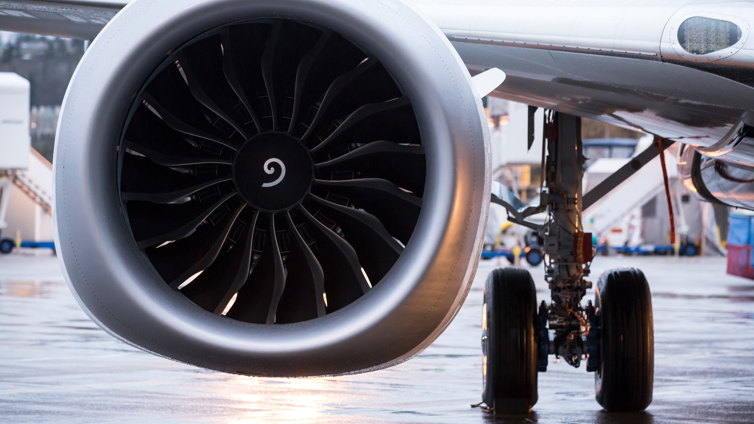 A plane engine is seen in this file photo from Dec. 8, 2015.(Credit: Stephen Brashear/Getty Images)