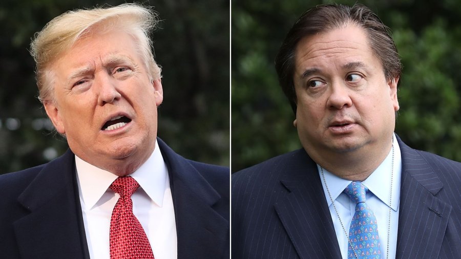 Donald Trump, left; George Conway, right. (Credit: Mark Wilson/Chip Somodevilla/Getty Images via CNN)