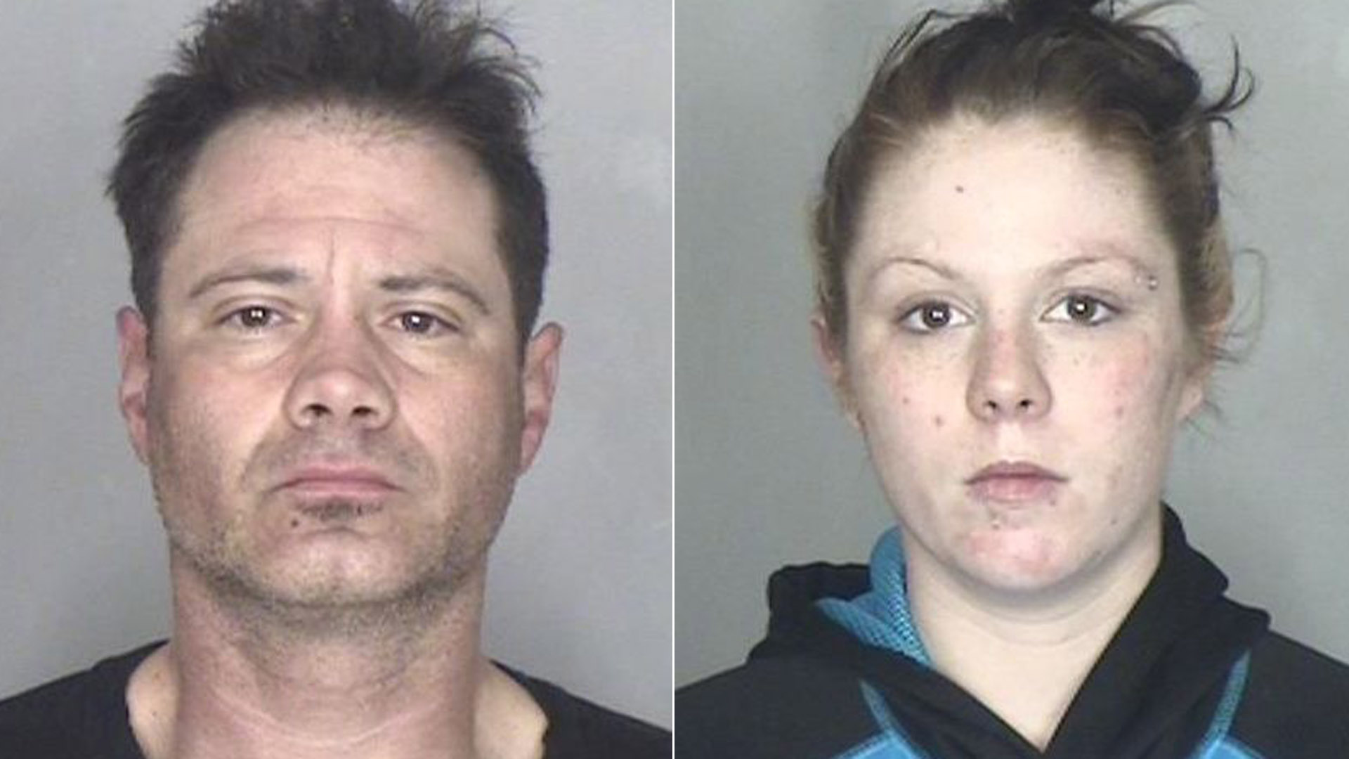 Jeremy Blumlein and Breanna Maier are seen in booking photos released by the Butte County Sheriff's Office on Dec. 24, 2019.