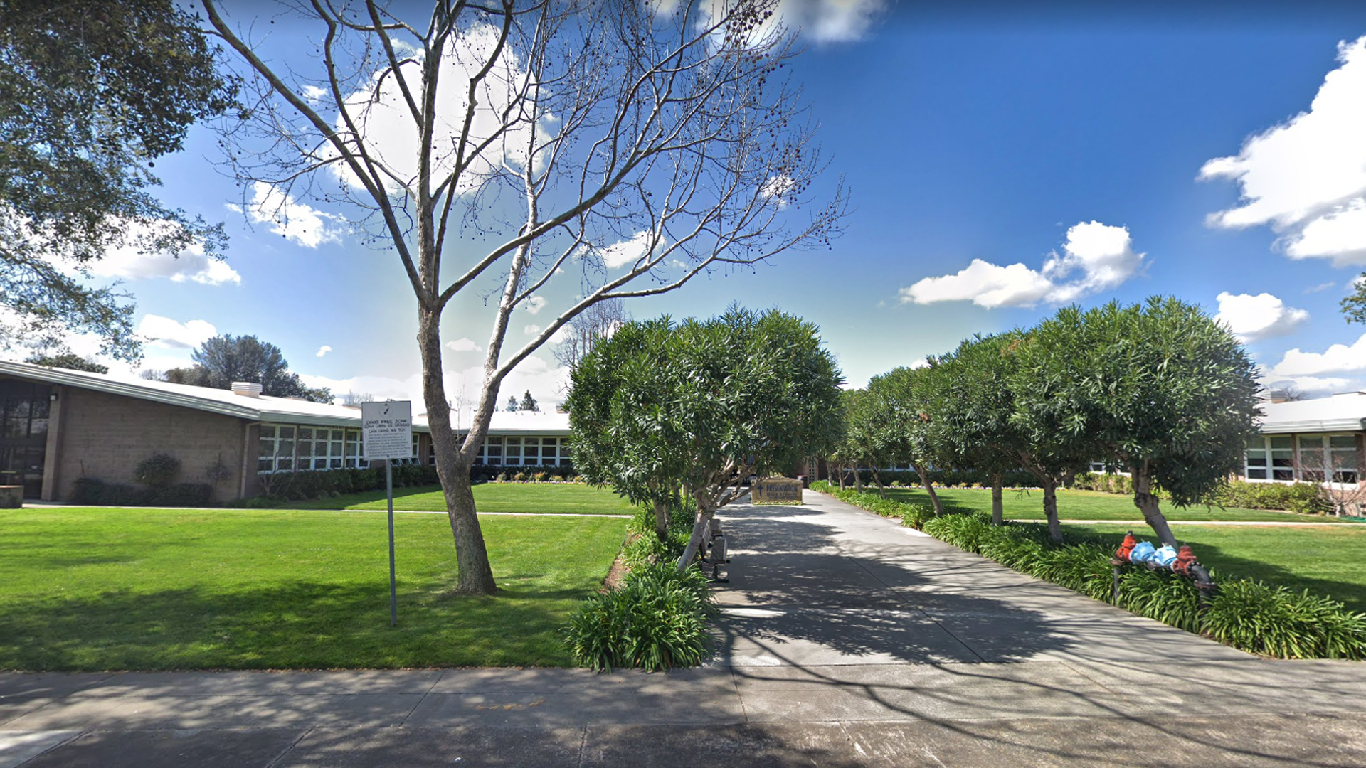 Presentation High School in San Jose appears in an image from Google Maps.