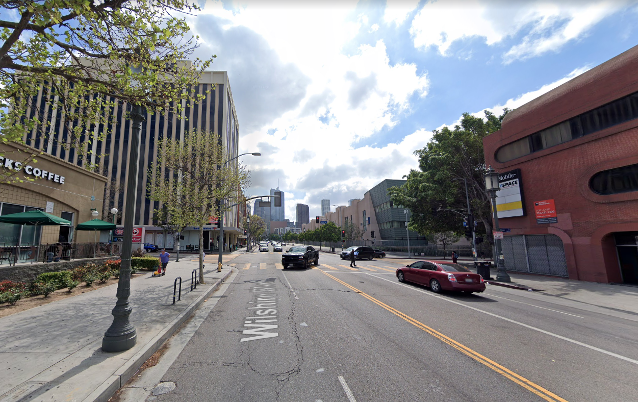 A Google Maps image shows Union Avenue and Wilshire Boulevard in the Westlake District of Los Angeles.