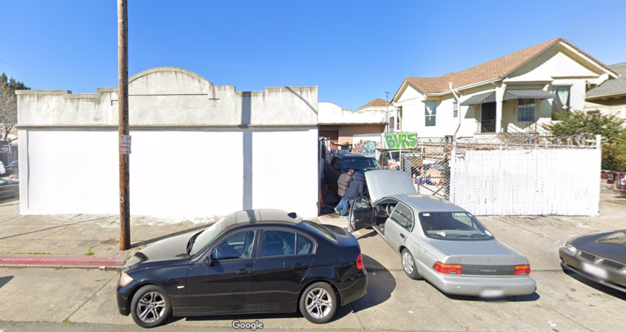 An Oakland building where a fire was reported on Dec. 27, 2019, is seen in a Google Maps Street View image.