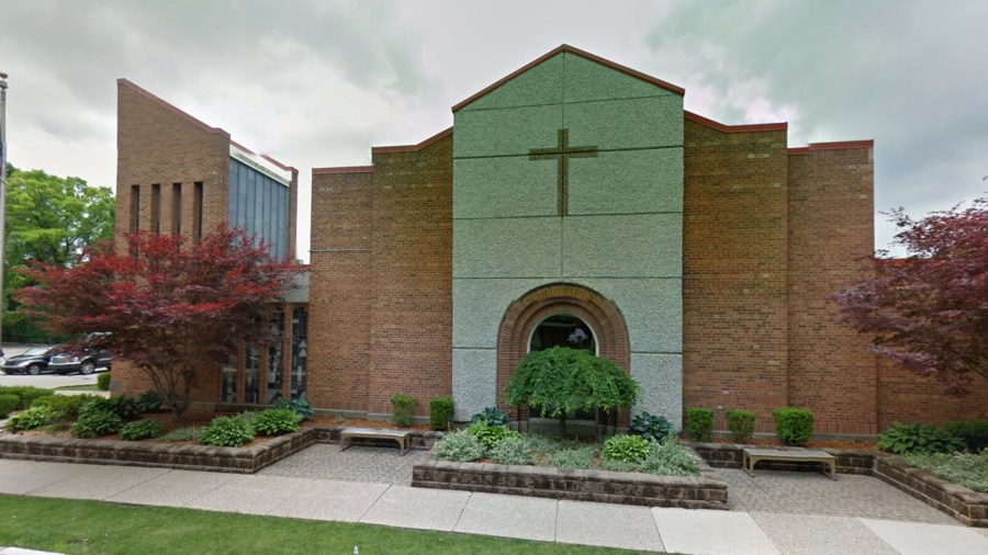 St. Stephen Catholic Church in Grand Rapids, MI as shown in Google Maps.