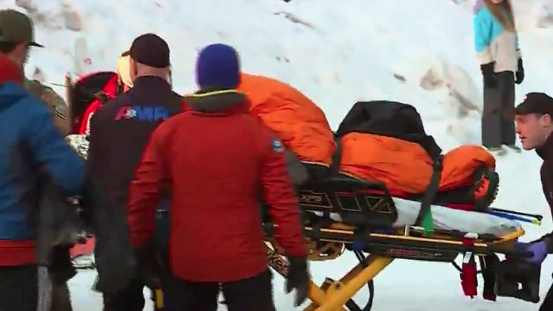 A teen climber was transported after falling 500 feet on Oregon's Mount Hood on Dec. 30, 2019. (Credit: KOIN)