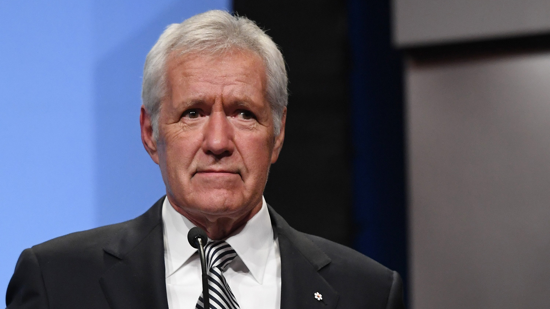 Alex Trebek is seen in a file photo. (Credit: Ethan Miller/Getty Images)