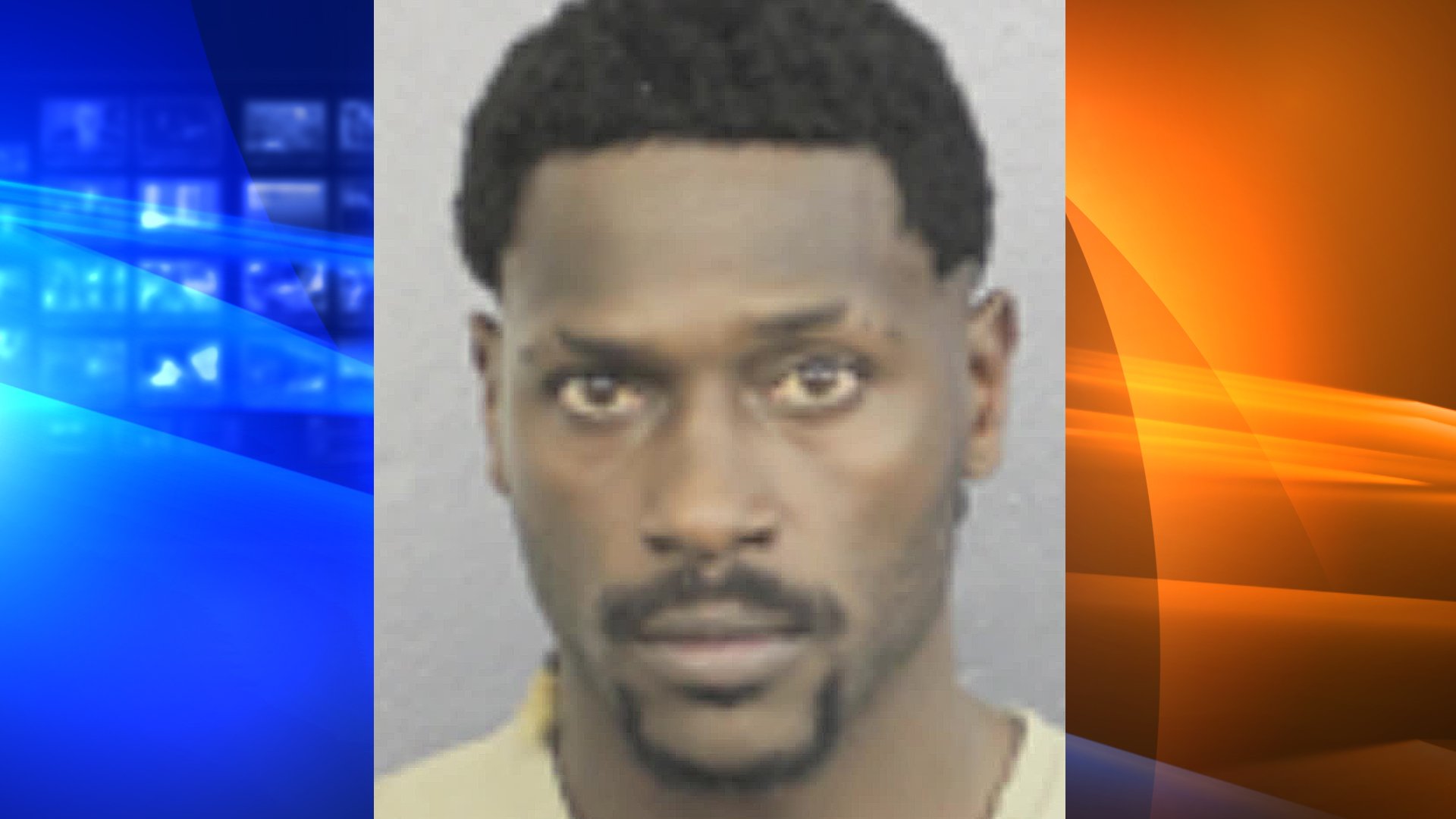 Former NFL player Antonio Brown has surrendered to the Broward County Jail just one day after a warrant was issued for his arrest, according to CNN affiliate WFOR. (Credit: Broward County Sheriff's Office via CNN Wire)