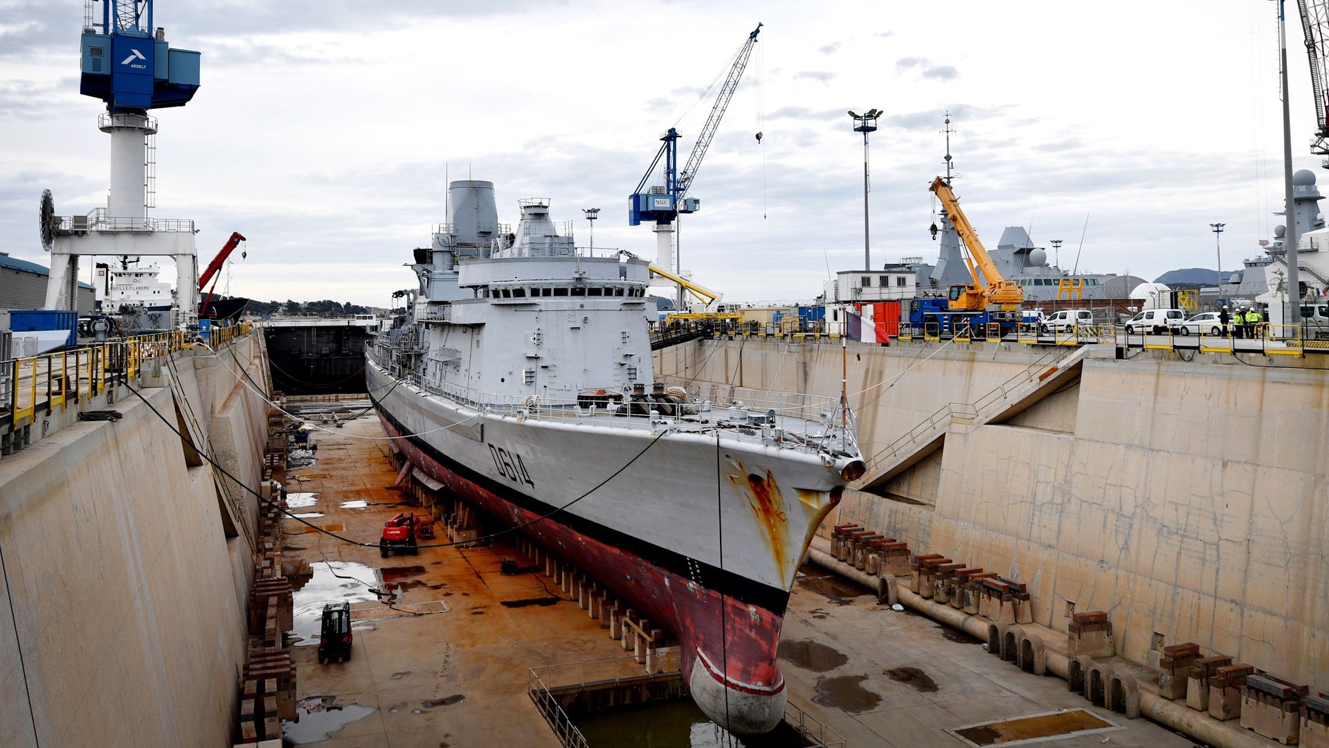 On Dec. 4, 2019, French Marine Nationale anti-aircraft frigate, retired from active service in the French Navy(Credit: GERARD JULIEN/ Getty)