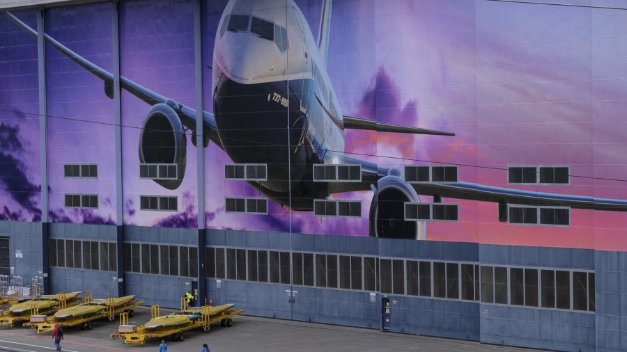 The Boeing 737 factory in Renton, Washington, is seen on Dec. 16, 2019. (Credit: Stephen Brashear / Getty Images)