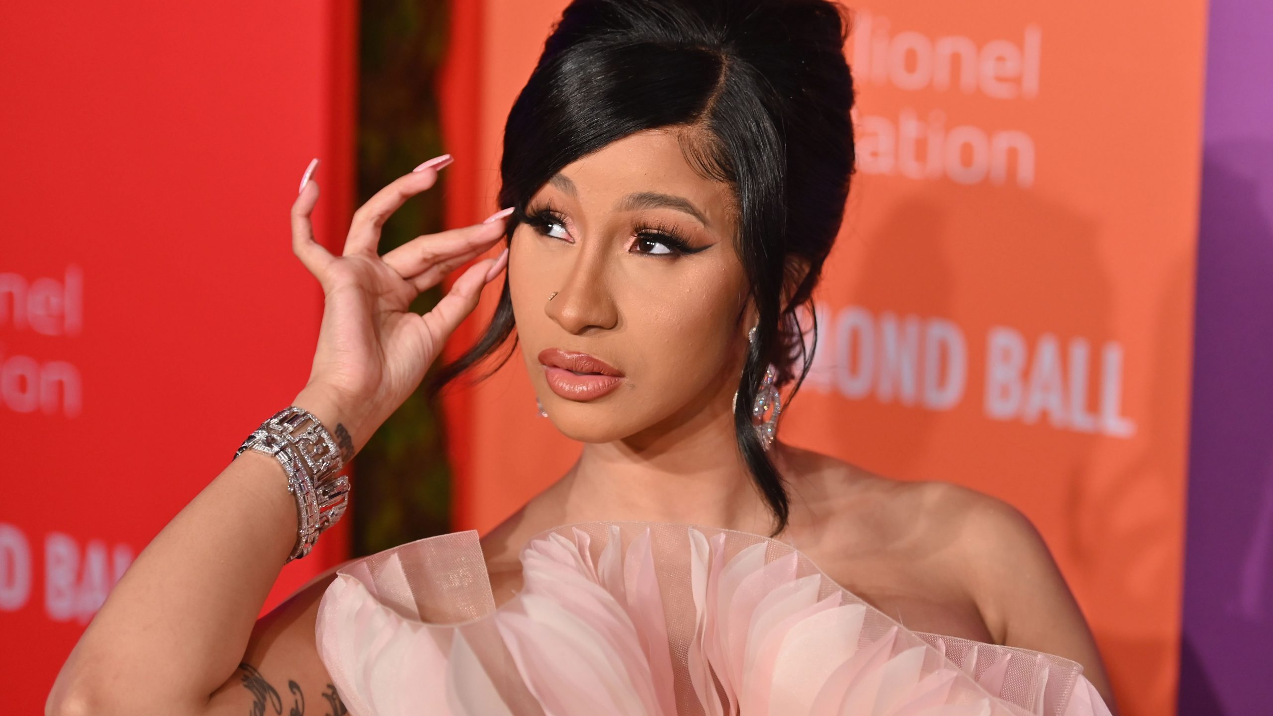 Cardi B arrives for Rihanna's 5th Annual Diamond Ball, benefitting the Clara Lionel Foundatio, at Cipriani Wall Street on Sept. 12, 2019 in New York City. (Credit: ANGELA WEISS/AFP via Getty Images)