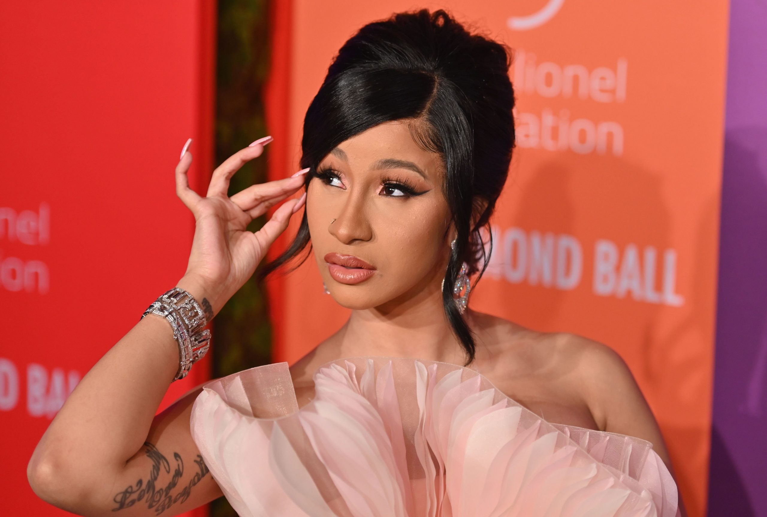 Cardi B arrives for Rihanna's 5th Annual Diamond Ball, benefitting the Clara Lionel Foundatio, at Cipriani Wall Street on Sept. 12, 2019 in New York City. (Credit: ANGELA WEISS/AFP via Getty Images)