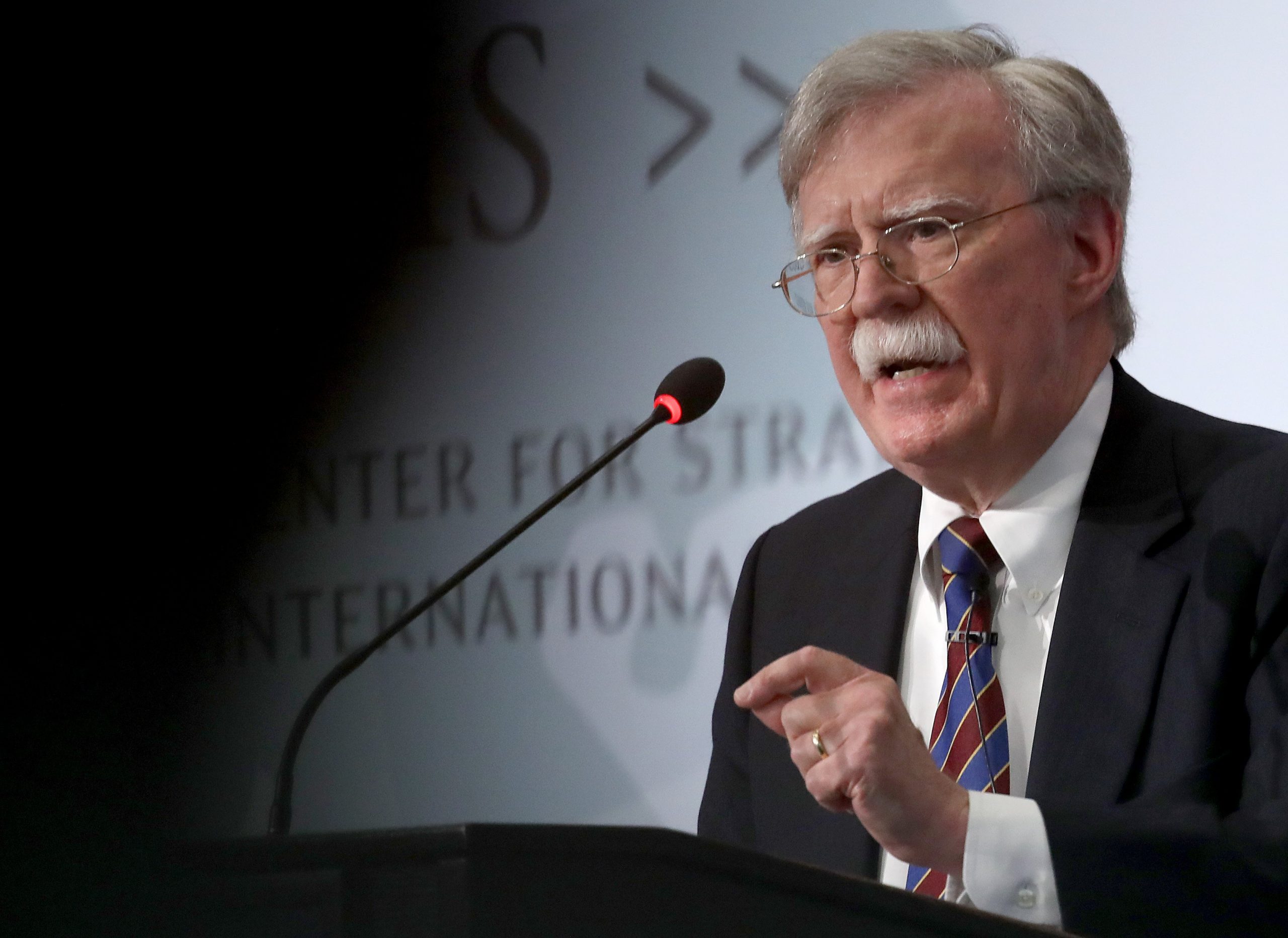 Former U.S. National Security Advisor John Bolton speaks at the Center for Strategic and International Studies on Sept. 30, 2019 in Washington, D.C. (Credit: Win McNamee/Getty Images)