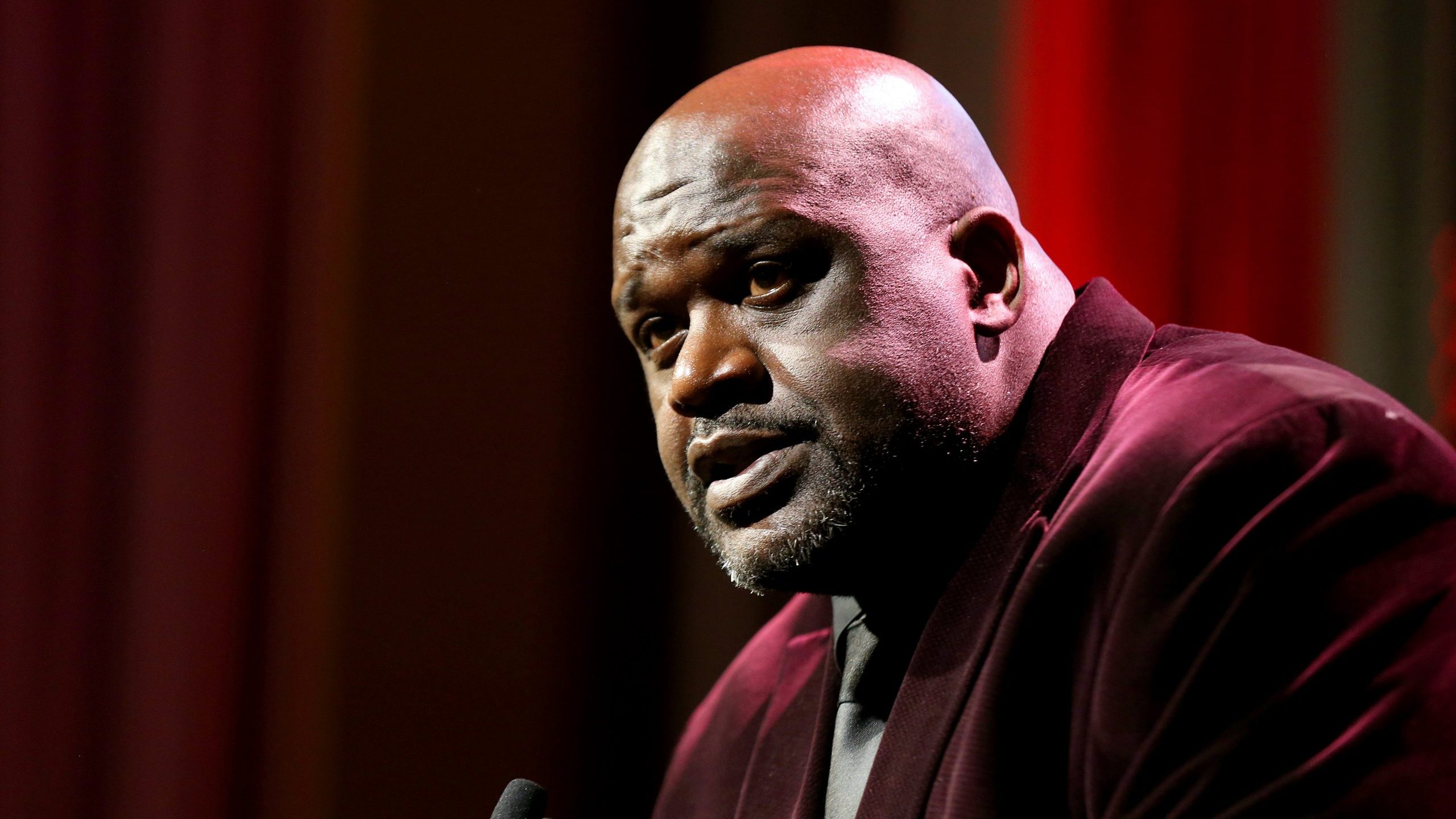 Shaquille O'Neal speaks during the Sports Illustrated Sportsperson of The Year ceremony in New York City on Dec. 9, 2019. (Credit: Bennett Raglin / Getty Images)