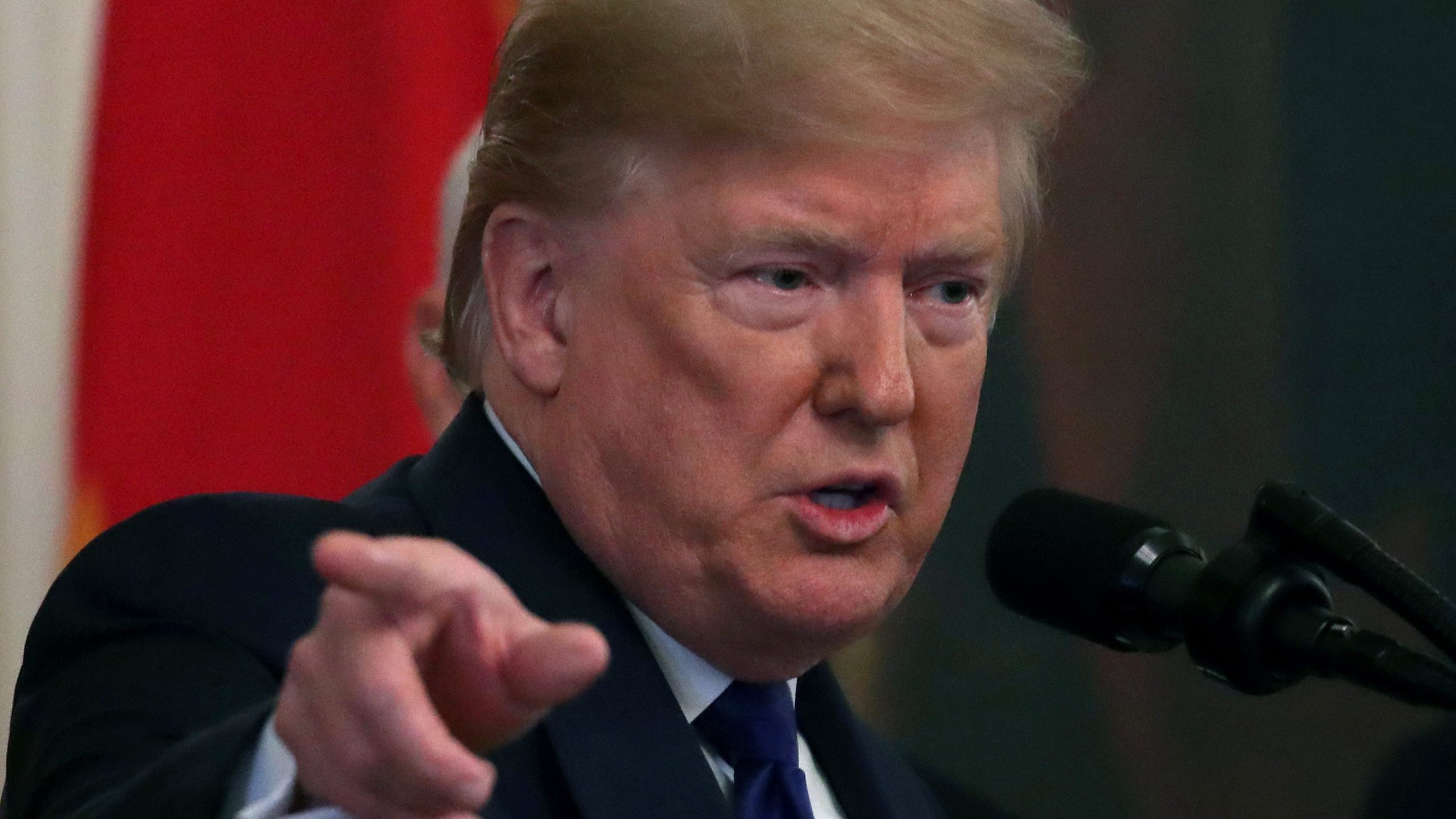 U.S. President Donald Trump speaks before he and Chinese Vice Premier Liu He, before signed phase 1 of a trade deal between the U.S. and China, in the East Room at the White House, on January 15, 2020 in Washington, DC. (Credit: Mark Wilson/Getty Images)