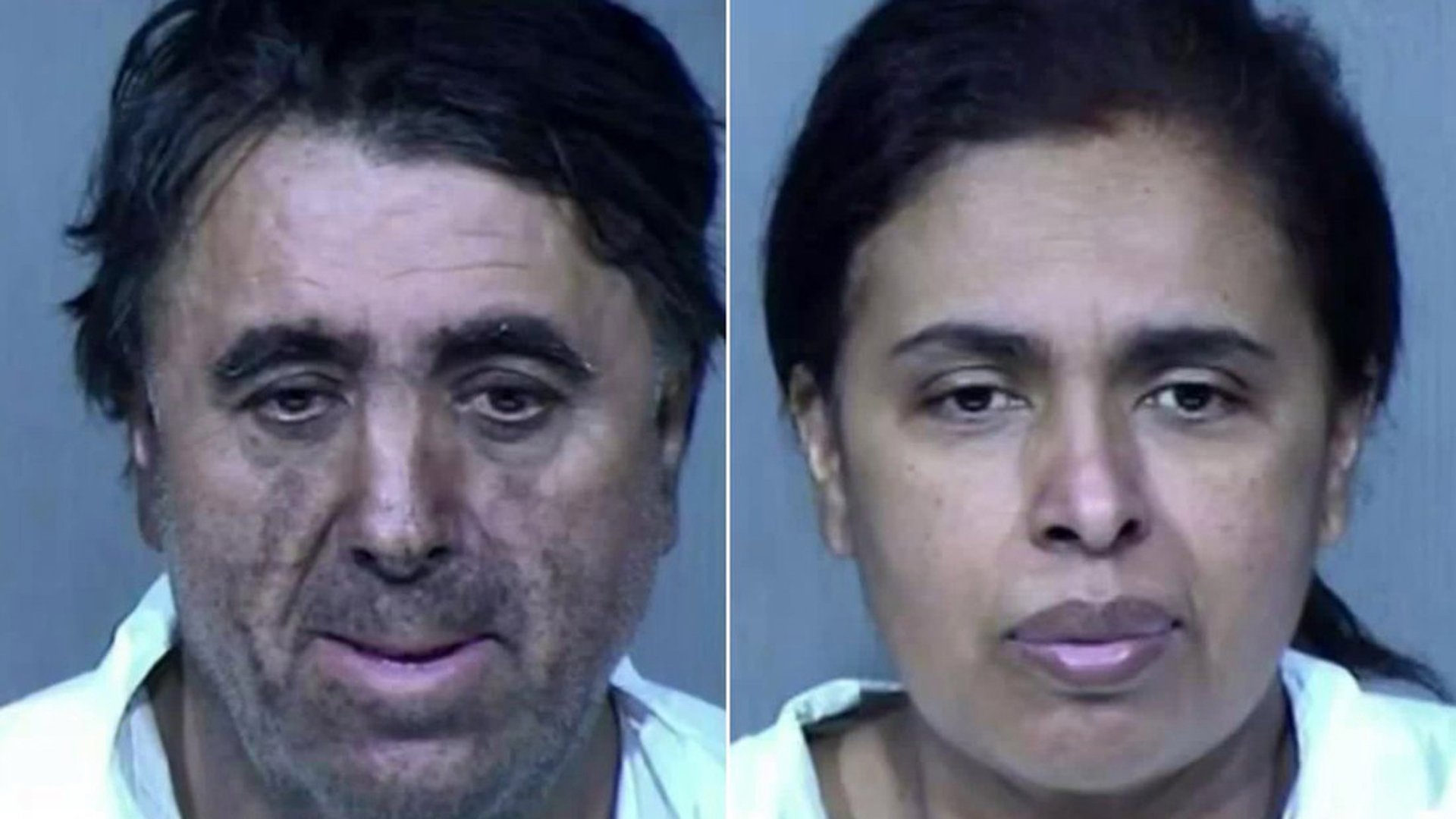 Rafael Loera, left, and Maribel Loera, right, are seen in booking photos.