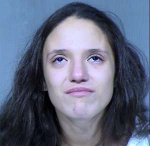 Rachel Henry is seen in a booking photo released by the Maricopa County Sheriff's Office. 