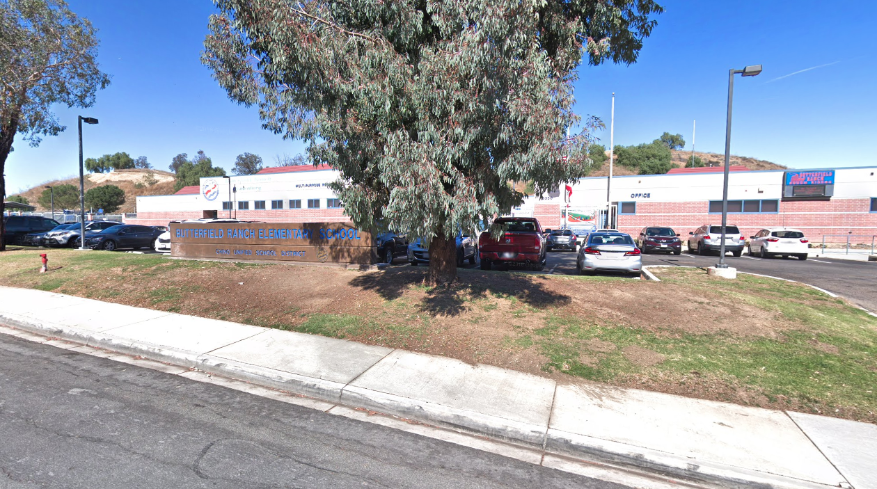 A Google Maps image taken outside of Butterfield Elementary School in Chino Hills is pictured on Jan. 30, 2020.