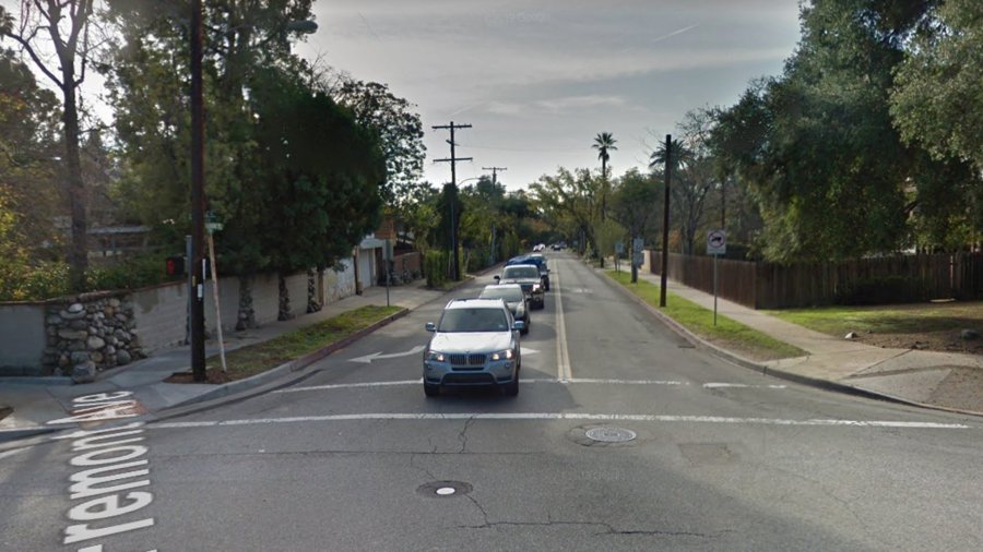 The 300 block of Fremont Avenue in South Pasadena, as viewed in a Google Street View image.