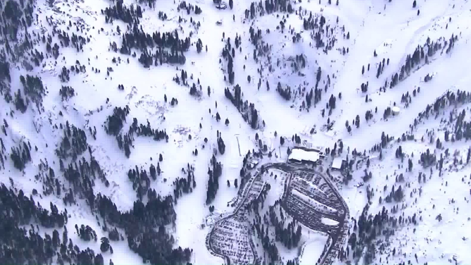 A view of Squaw Valley Alpine Meadowd resort on Jan. 17, 2020. (Credit: KCRA)