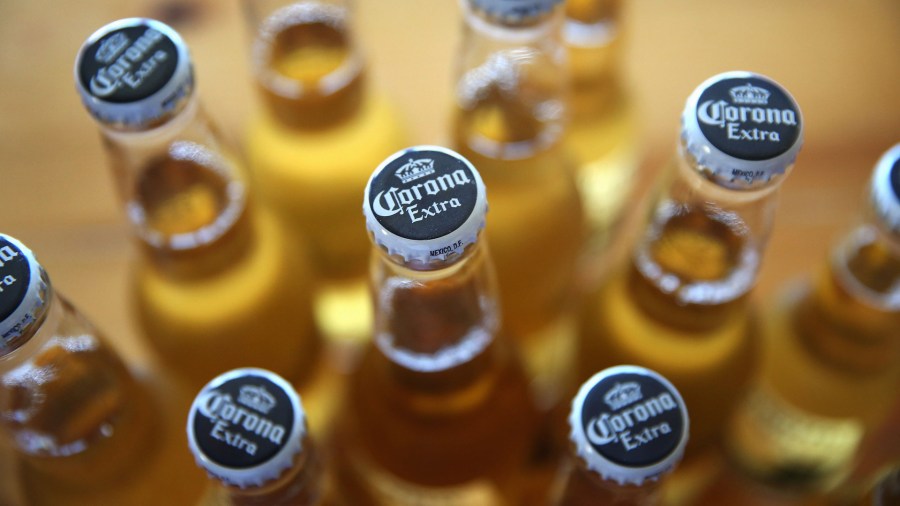 In this photo illustration, bottles of Corona beer are shown on June 7, 2013, in Chicago. (Scott Olson/Getty Images)