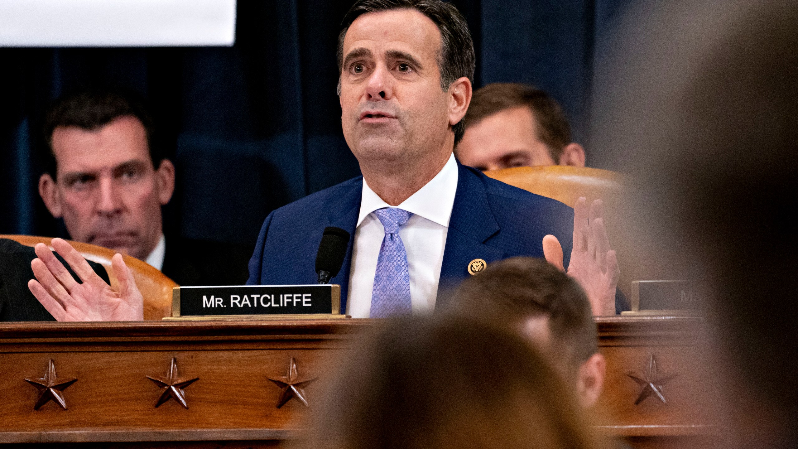 Rep. John Ratcliffe (R-TX) speaks during a House Judiciary Committee markup hearing on the Articles of Impeachment against President Donald Trump at the Longworth House Office Building on Thursday Dec. 12, 2019, in Washington, D.C. (Andrew Harrer - Pool/Getty Images)