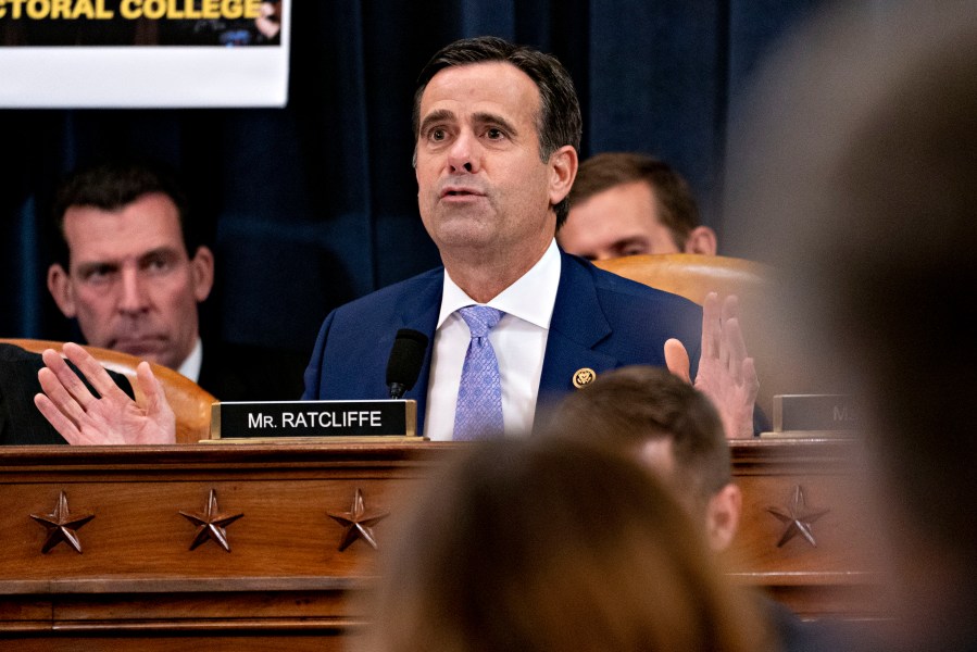 Rep. John Ratcliffe (R-TX) speaks during a House Judiciary Committee markup hearing on the Articles of Impeachment against President Donald Trump at the Longworth House Office Building on Thursday Dec. 12, 2019, in Washington, D.C. (Andrew Harrer - Pool/Getty Images)