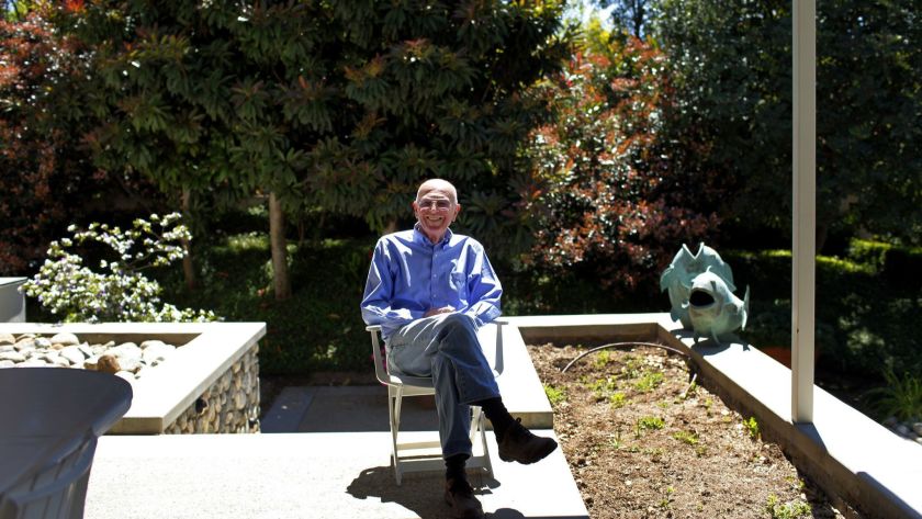 Joe Coulombe poses for a photo in 2011 at his Pasadena home. (Jay L. Clendenin / Los Angeles Times)