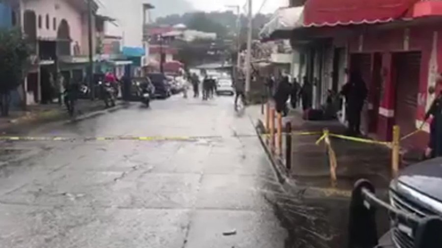 At least nine people were killed and two others wounded in a shooting at a video arcade in Uruapan, Michoacan, Mexico, on Feb. 4, 2020. (Credit: CNN)