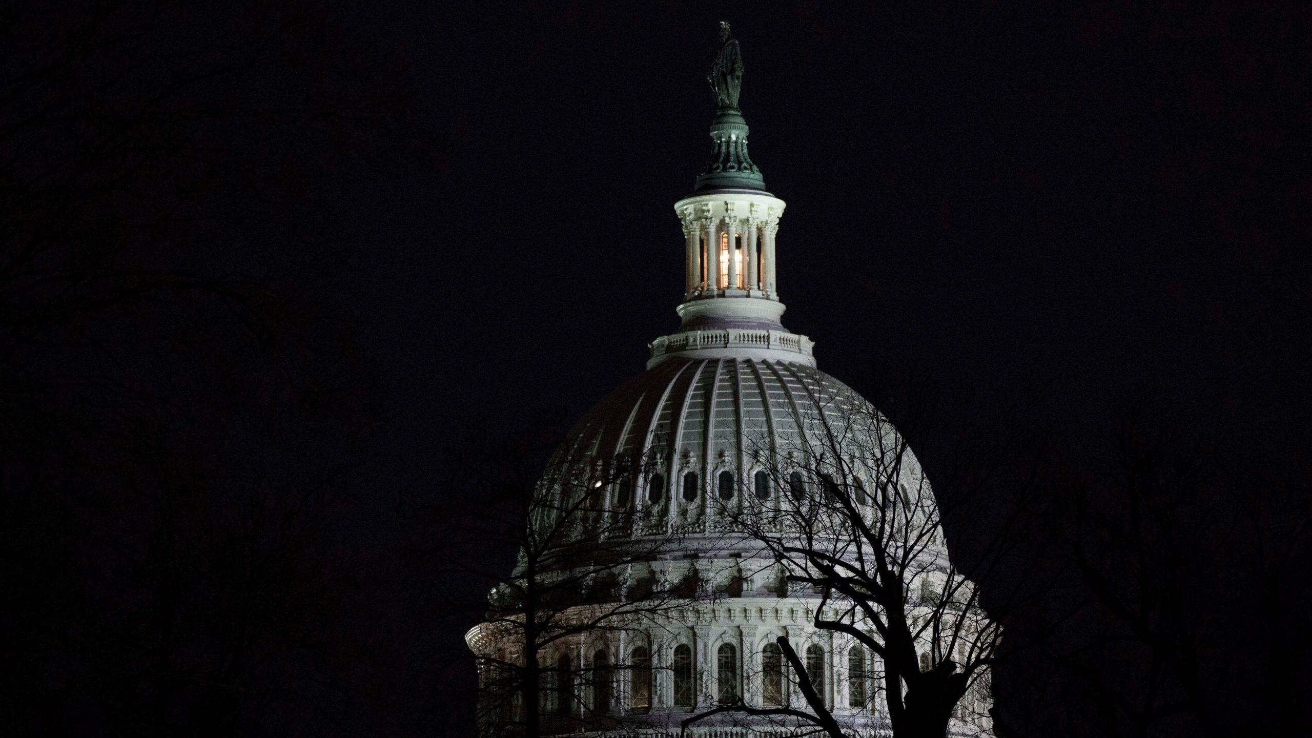 The U.S. Capitol is seen ahead of the start of the State of the Union on Feb. 4, 2020. (Credit: Sarah Silbiger / Getty Images)