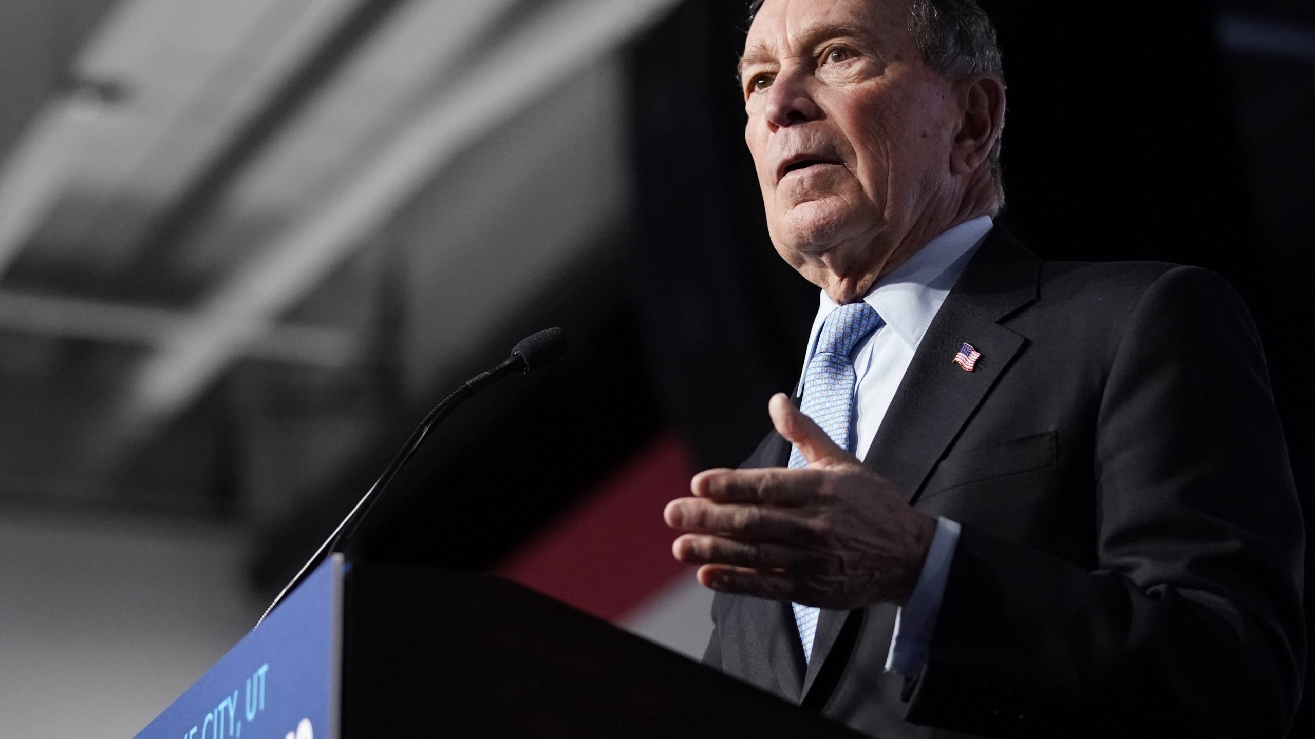 Democratic presidential candidate, former New York City Mayor Mike Bloomberg speaks to supporters at a rally on Feb. 20, 2020, in Salt Lake City, Utah. (Credit: George Frey/Getty Images)