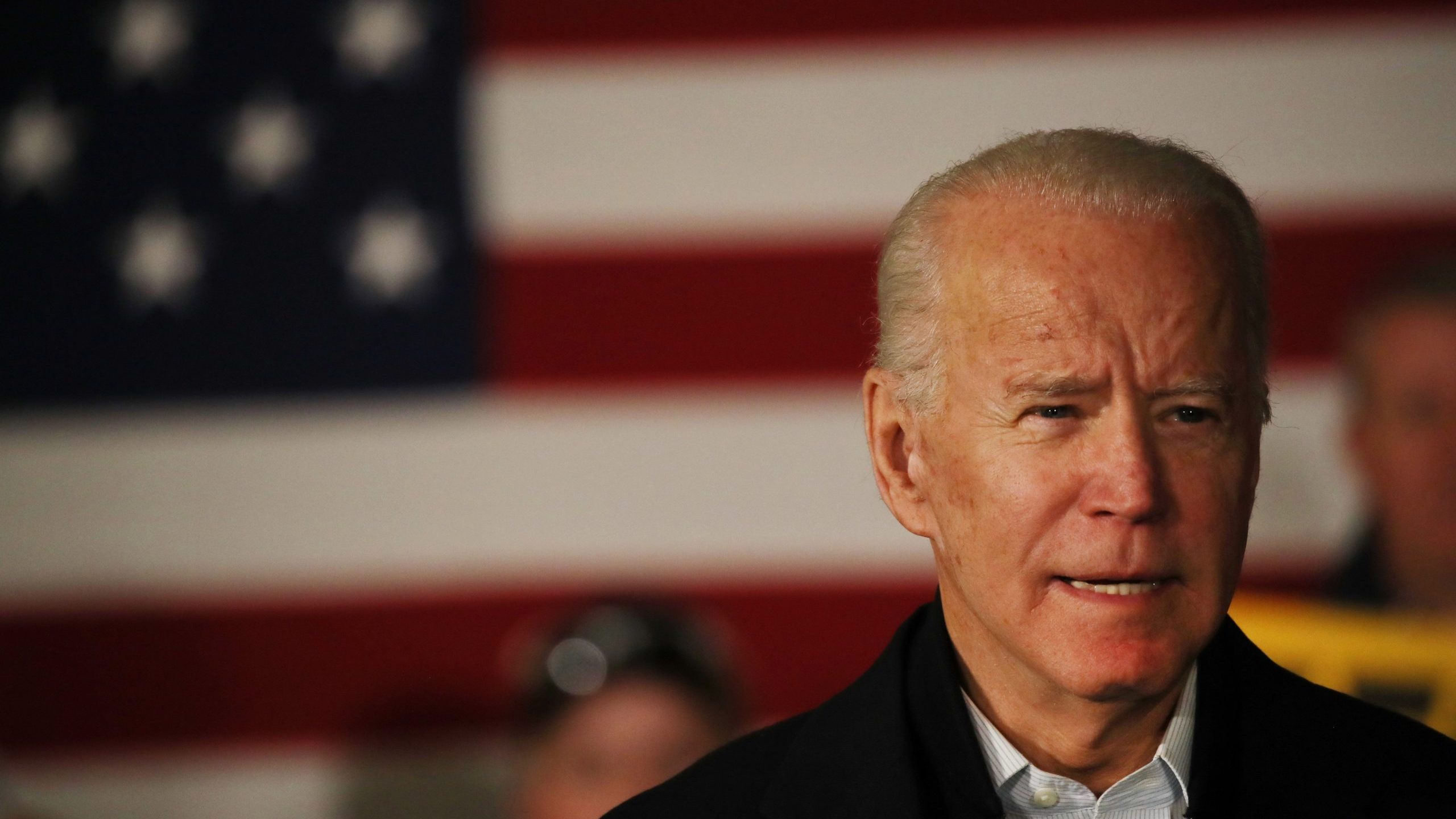 Democratic presidential candidate former Vice President Joe Biden speaks at an event on February 5, 2020, in Somersworth, New Hampshire. (Spencer Platt/Getty Images)