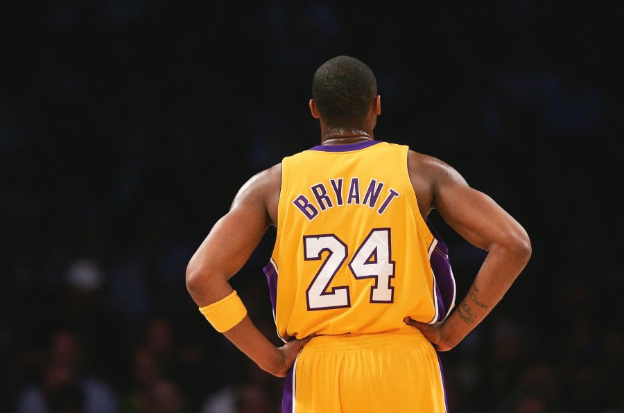 Kobe Bryant of the Los Angeles Lakers looks on during a free throw in the first half against the Houston Rockets at Staples Center on March 30, 2007. (Credit: Lisa Blumenfeld/Getty Images)