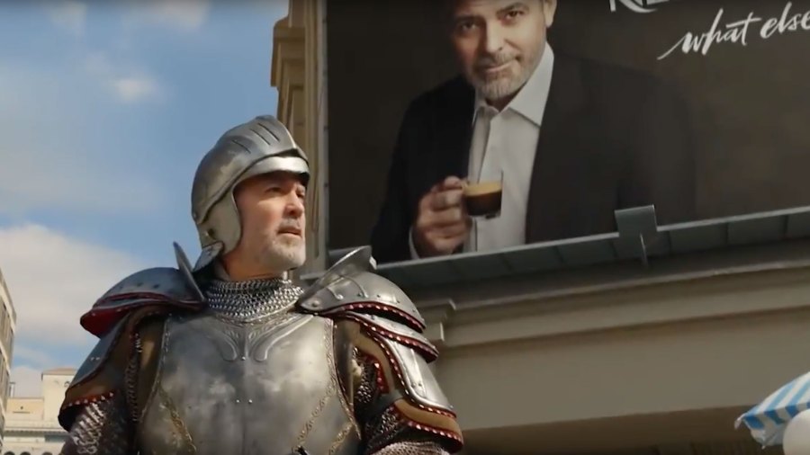 George Clooney is seen in a Nespresso ad. (Nespresso/YouTube via CNN)